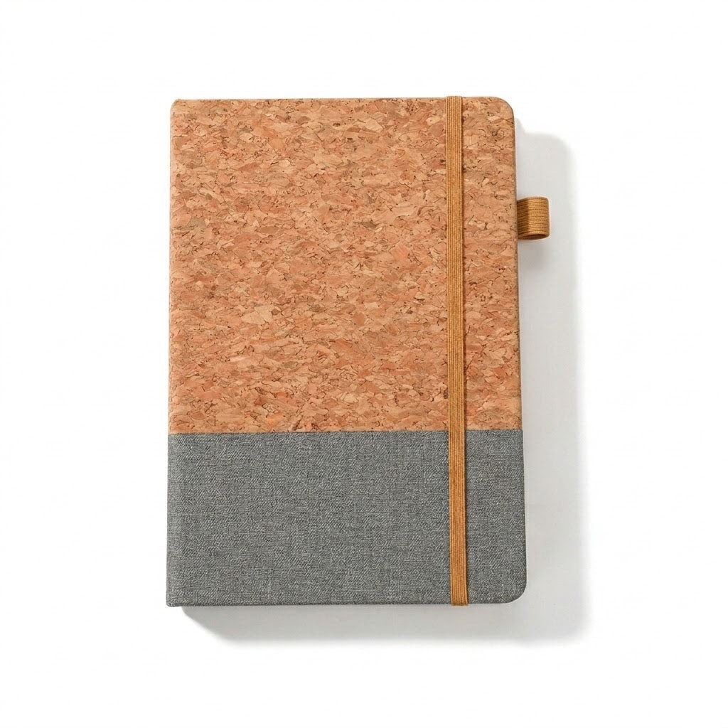 Premium Cork Patchwork Business Notebook
