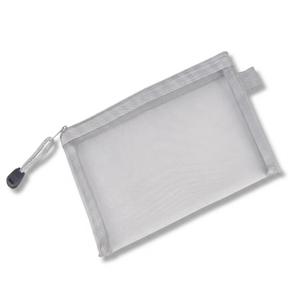 Professional Transparent Mesh Zipper Folder