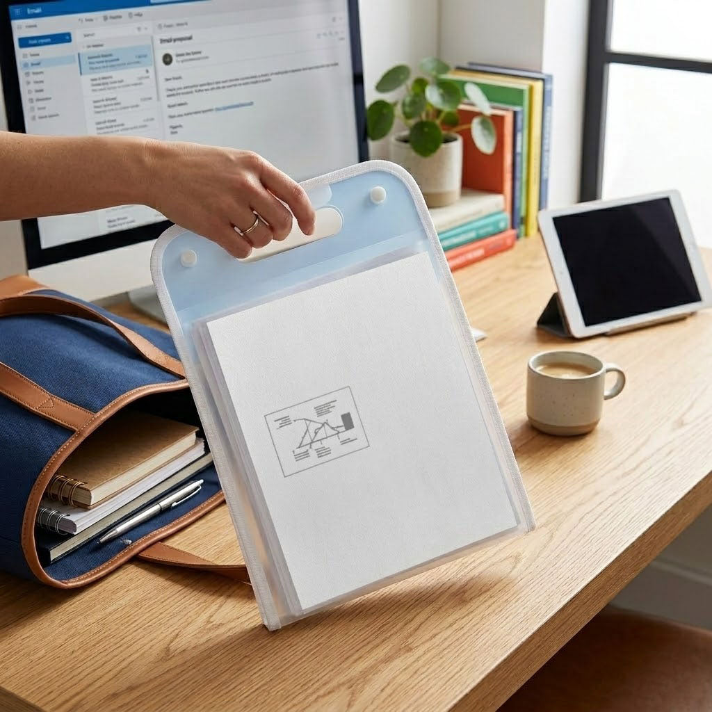 Vertical Multi-Layer Expanding File Folder