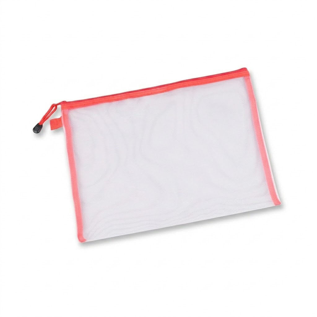 Professional Transparent Mesh Zipper Folder